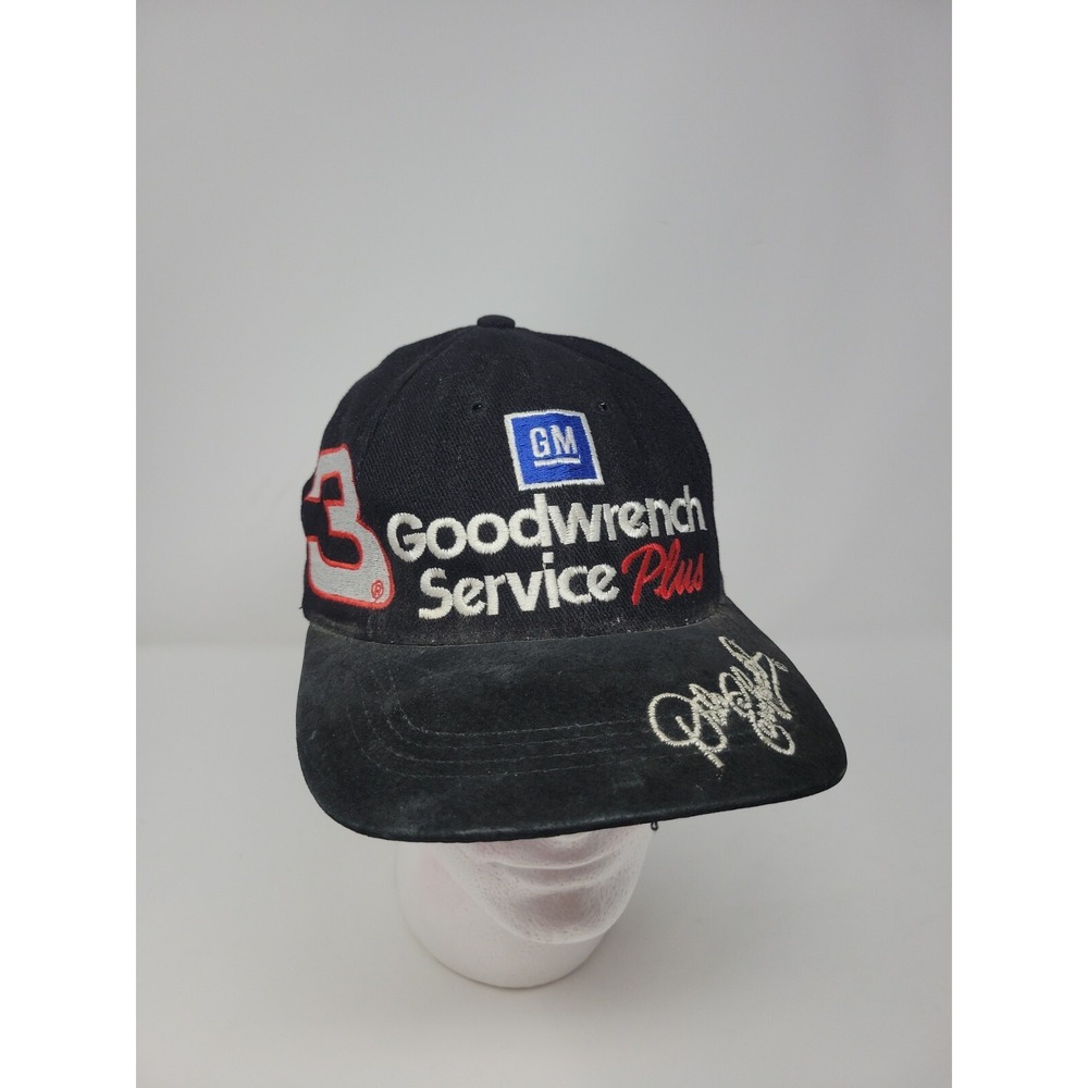 Vintage JH Design Dale Earnhardt Goodwrench Service Nascar Racing Strapback Hat‎